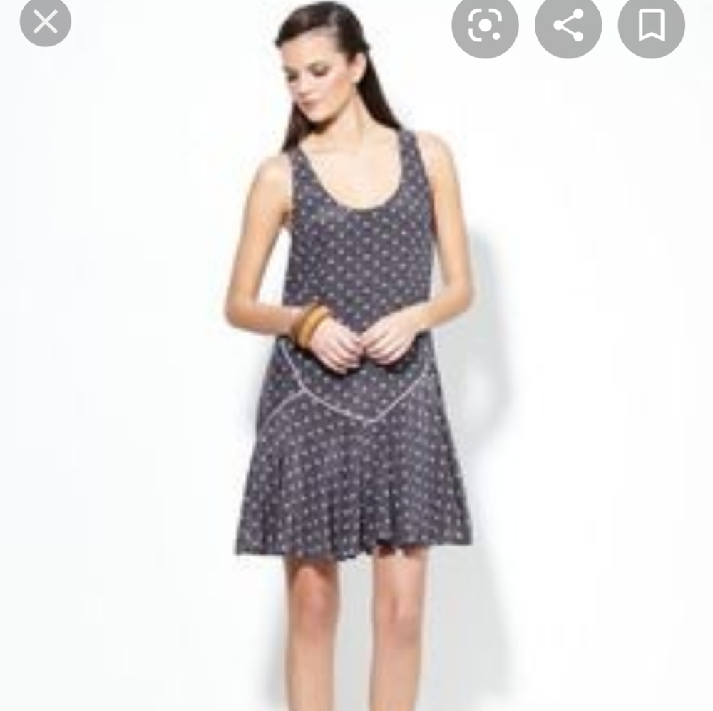 Charlotte Ronson silk 20's inspired shift dress